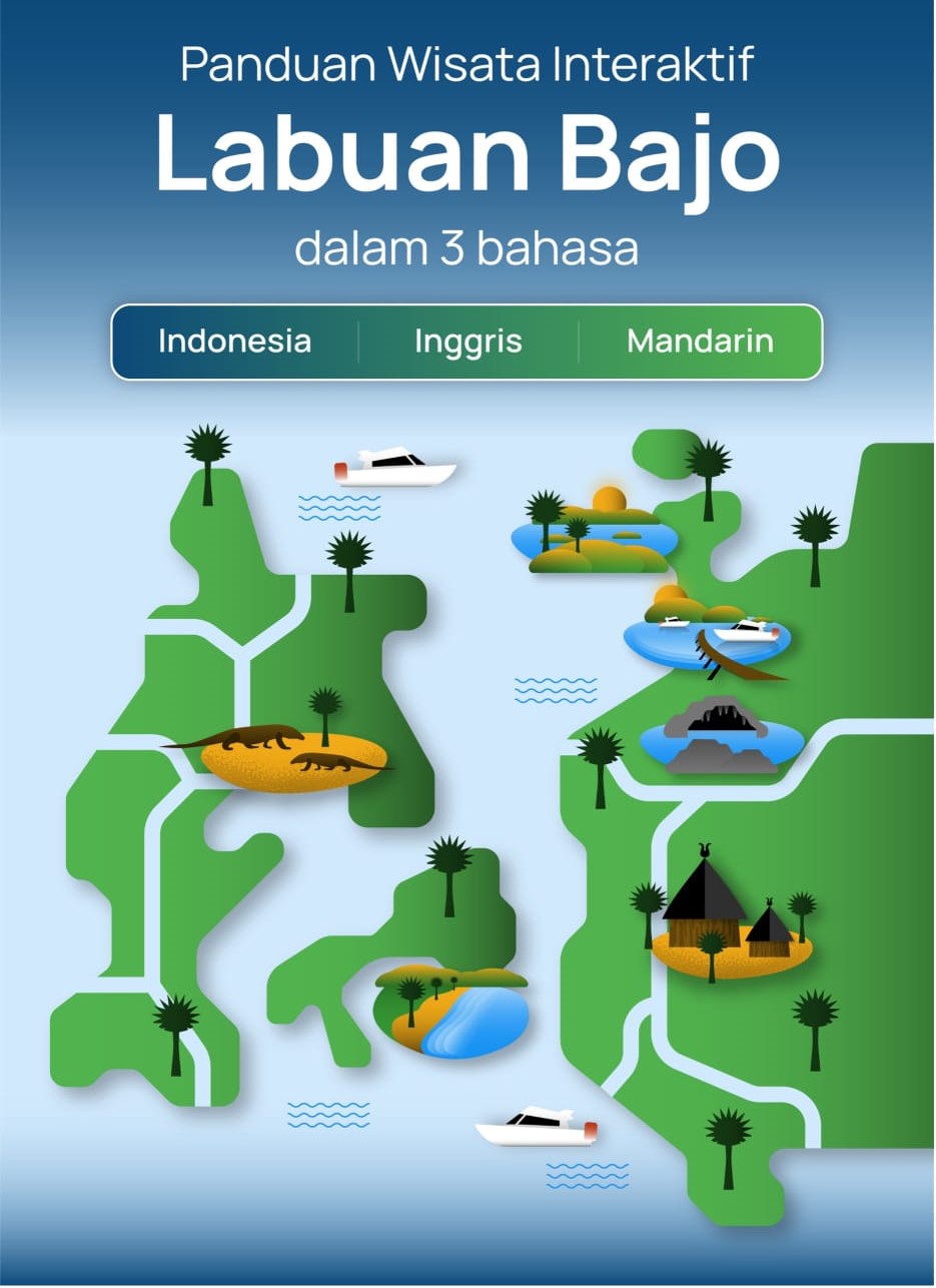 Panduan Wisata Interaktif Labuan Bajo dalam 3 Bahasa (Indonesia, Inggris, dan Mandarin)